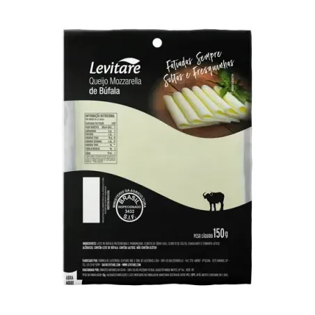 Queijo Mussarela de Búfala Levitare Fatiada 150g
