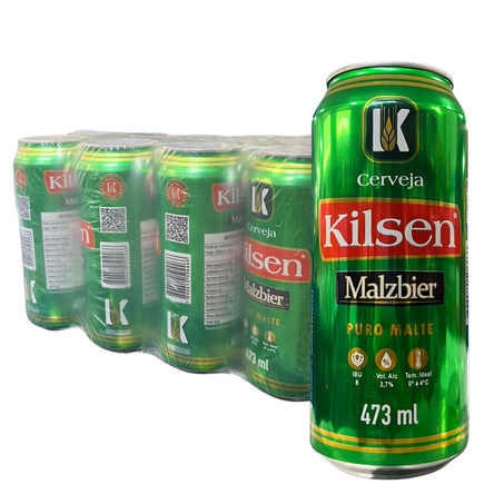 Cerveja kilsen pcc/12x473ml latao malzbier puro malte