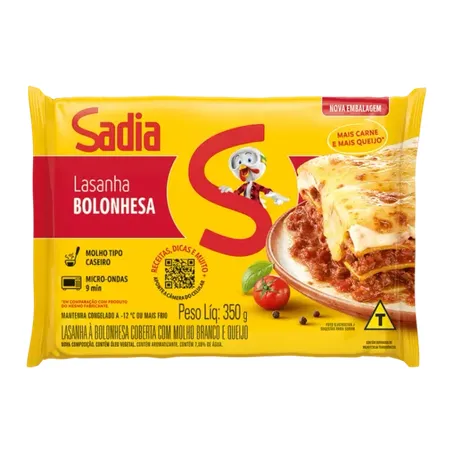 Lasanha sadia mini bol 350g