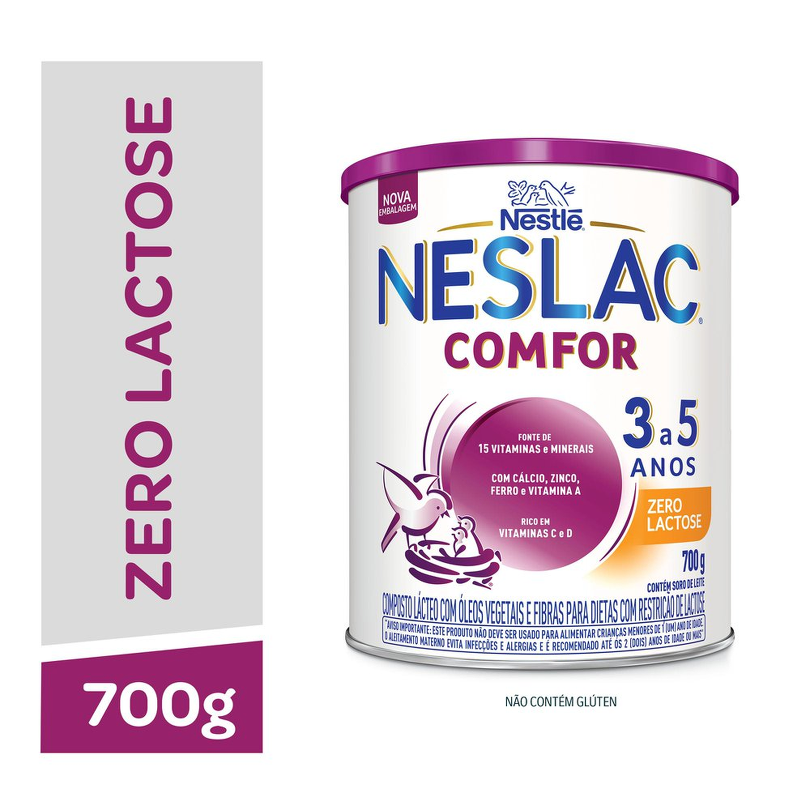 Composto Lácteo Neslac Comfort Zero Lactose Lata 700g | Koch