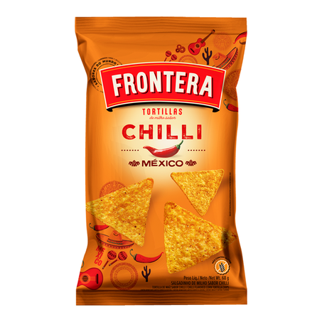 Tortilla De Milho Chips Chilli Frontera 68g