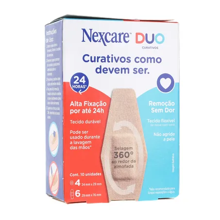 Curativo nexcare duo tamanhos diferentes caixa c-10unid 360-34