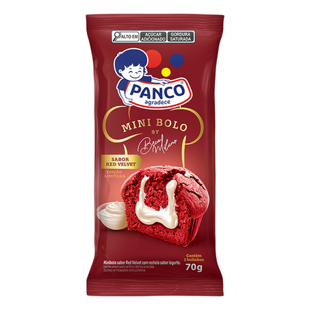 Mini Bolo Red Velvet Panco 70g