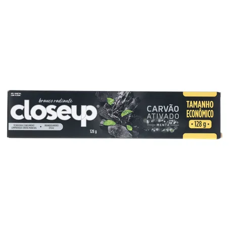 Gel Dental Closeup Branco Radiante Carvão Ativado Menta 128G 360-0