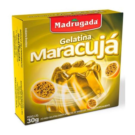 GELATINA MADRUGADA CX 30 G MARACUJA