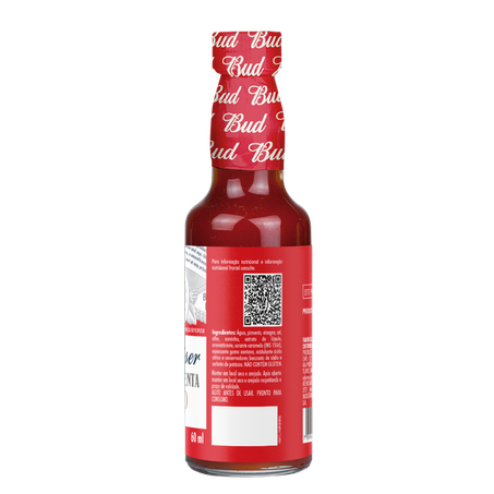 MOLHO DE PIMENTA DEFUMADO 60ML - BUDWEISER 360-1