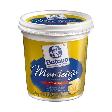 MANTEIGA COM SAL POTE 500G