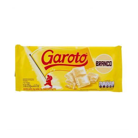 Choc garoto 125gr choc branco tab