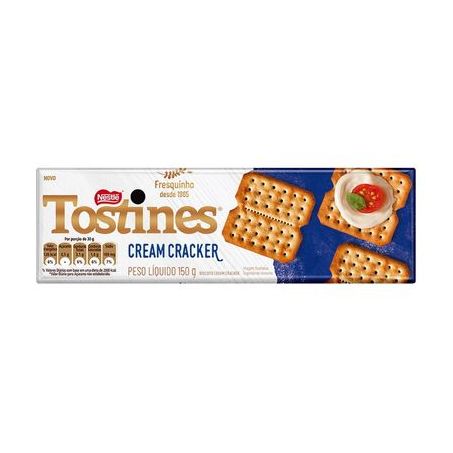 BISCOITO CREAM CRACKER TOSTINES PCT 150G