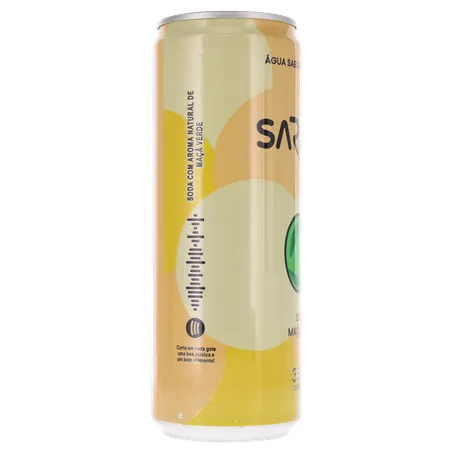 ÁGUA SABORIZADA COM GÁS SARANDI MAÇA VERDE LATA 350ML 360-28