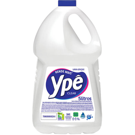 Detergente líquido ypê clear 5l