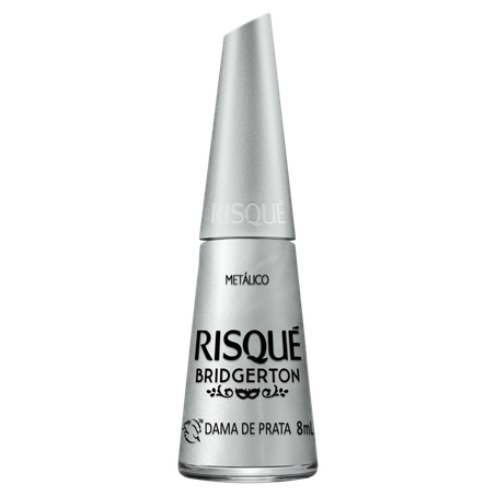 Esmalte Metálico Risqué Bridgerton Dama de Prata 8Ml