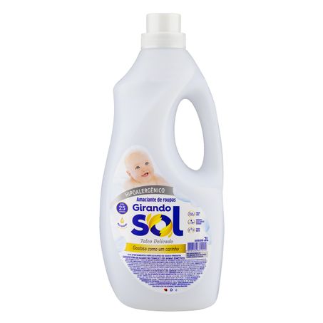 AMACIANTE DE ROUPA DILUÍDO TALCO DELICADO GIRANDO SOL 2L