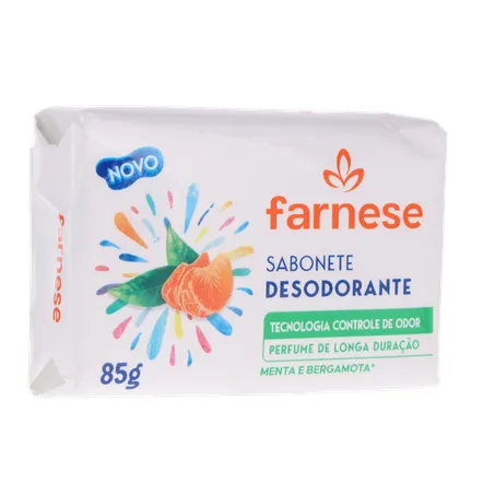 Sabonete Desodorante Farnese Menta e Bergamota Pacote 85gr 360-33