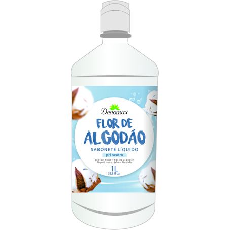 SABONETE LÍQUIDO DENOMAX 1L FLOR DE ALGODÃO