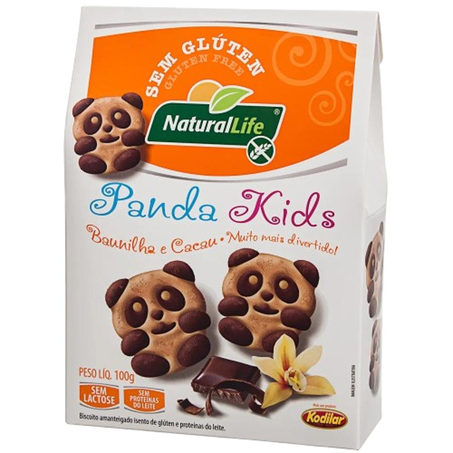Biscoito Natural Life 100g - Panda Kids - Sem Glúten - Baunilha