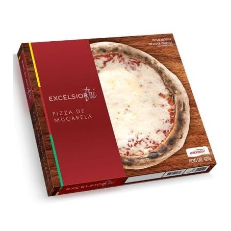 Pizza excelsior 420g sabor muçarela