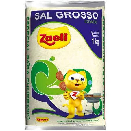 Sal zaeli grosso p/churrasco 1kg