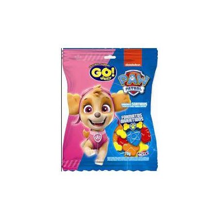Bala Go Jelly Gelatina Patrulha Canina 70G