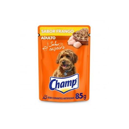 Racao champ molho adulto frango 85g