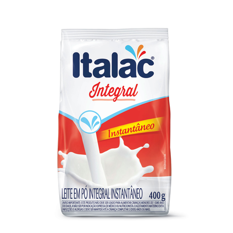Leite em Pó Italac Integral Instantâneo 400G