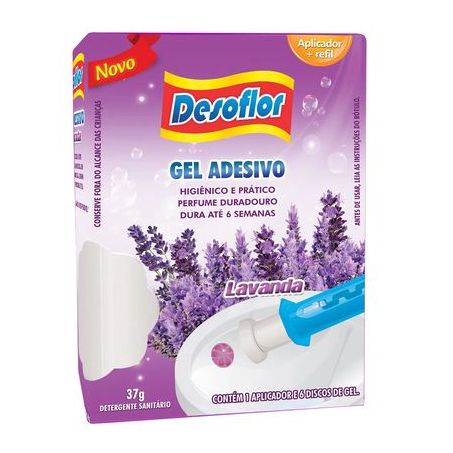 Gel Adesivo Sanitário Desoflor Lavanda 37G