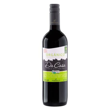 VINHO TINTO SECO ORGÂNICO DA CASA GARIBALDI