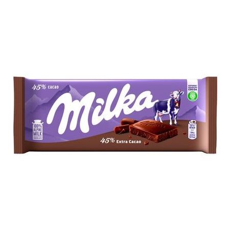 Chocolate barra milka 90g extra cacau