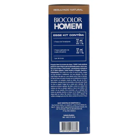 Tonalizante biocolor homem bozzano louro 360-9