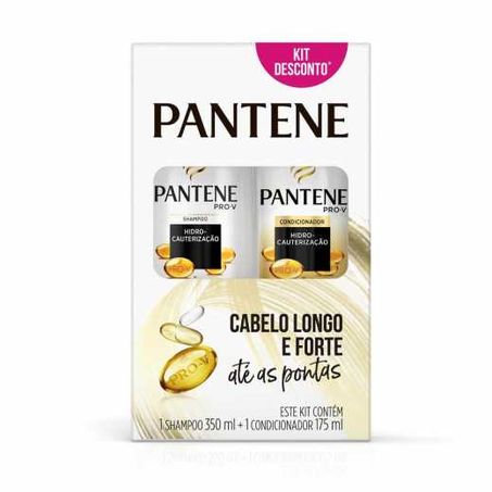 Kit pantene 350ml shampoo e condicionador hidrocauterização