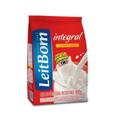 Leite em Pó Leitbom Integral Instantâneo 800G