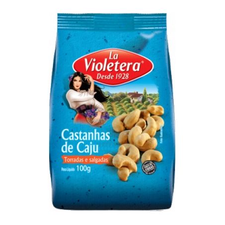 Castanha caju la violetera torr/salg 100g
