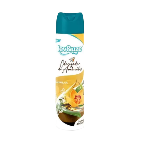 DESODORIZADOR DE AMBIENTE 400ML BAUNILHA LEVEUZE AEROSOL