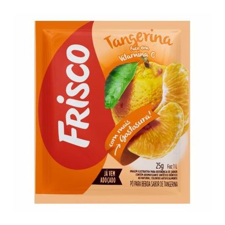 Refresco em po tangerina frisco 25g