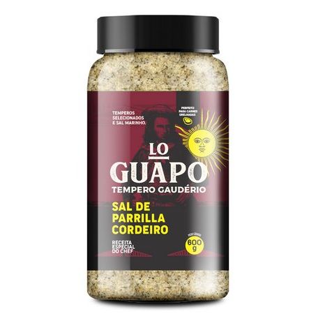 Sal de parrilla cordeiro lo guapo tempero gauderio 500g