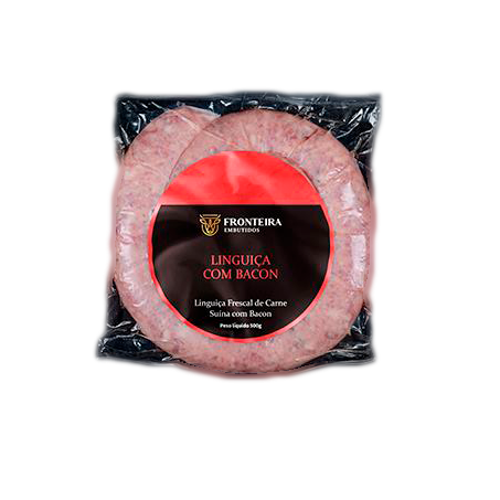 Linguica frescal fronteira bacon 500g