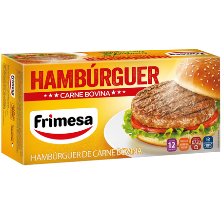 Hambúrguer Frimesa 672g - Bovino