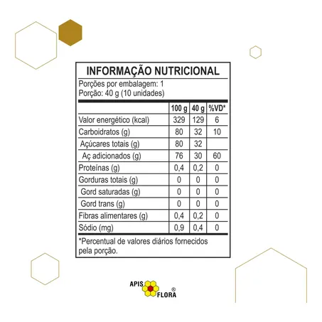BALAS DE GENGIBRE 40G - APISFLORA 360-1