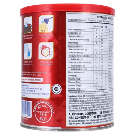 Composto Lácteo Piracanjuba Excellence  Lata 400gr 360-18