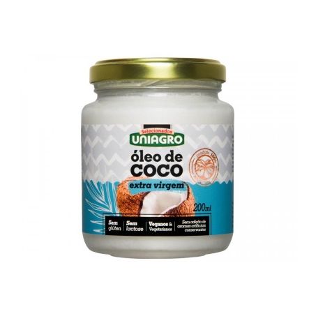 Leite de coco uniagro 200ml. extra virge