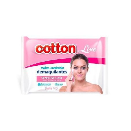 Lenço Umedecida Demaquilante Cotton Line C/254