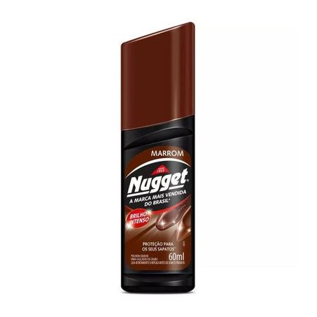 Cera Líquida Para Sapato Nugget Marrom 60ML