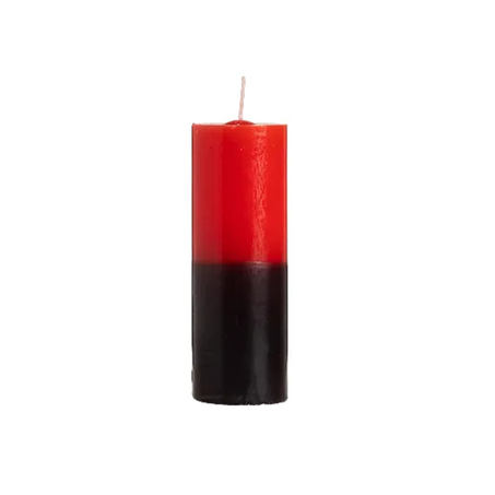 VELA 7 DIAS INCOVEL PRETA/VERMELHA 340G