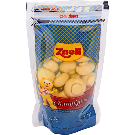 Champignon Zaeli 170g - Inteiro - Sachê