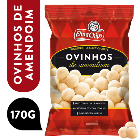 Ovinhos de amendoim elma chips 170g