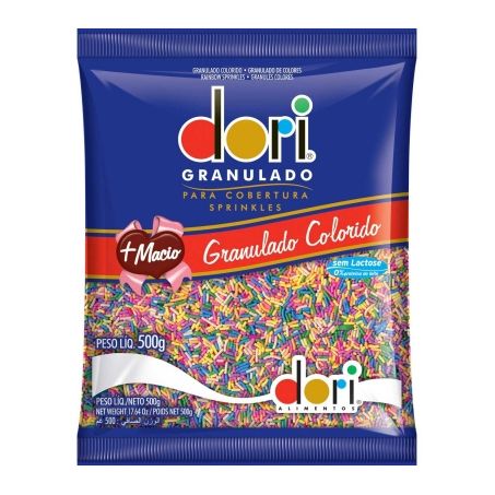 CHOCOLATE GRANULADO DORI COLORIDO 500G