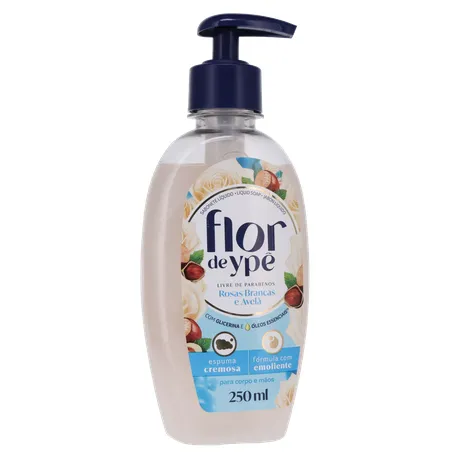 Sabonete Líquido Flor De Ype Rosas Brancas e Avelã Pump 250ml 360-34