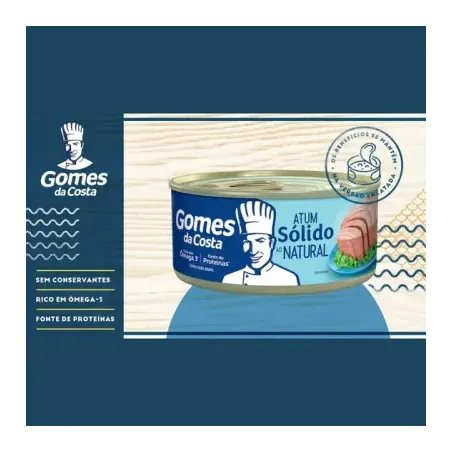 Atum Sólido Natural Gomes Costa Lata 170g 360-1