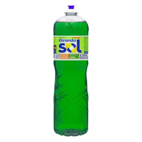 DETERGENTE LÍQUIDO LIMÃO GIRANDO SOL 1L