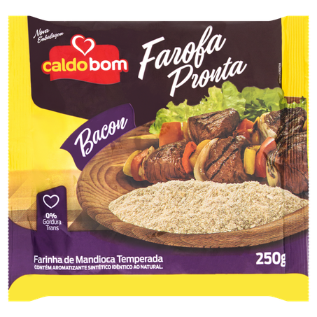 Farofa De Mandioca Caldo Bom 250g Bacon